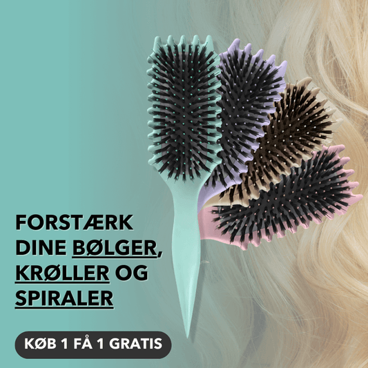 CurlyBrush™ - For krusfri og tangfri krøller