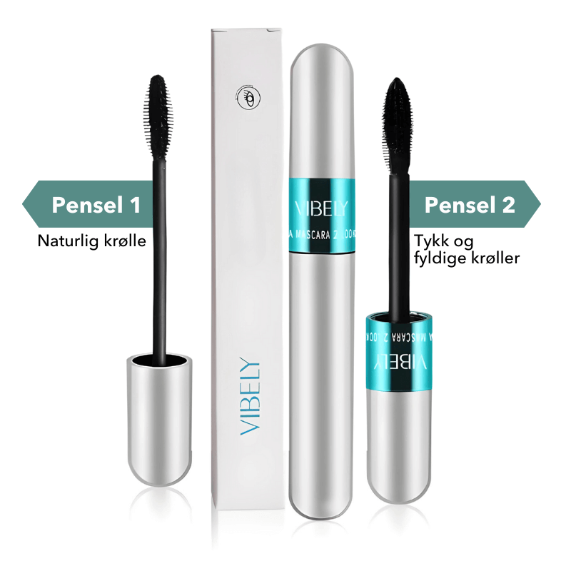 Vibely™ - 2-i-1 Smudge-Proof Mascara