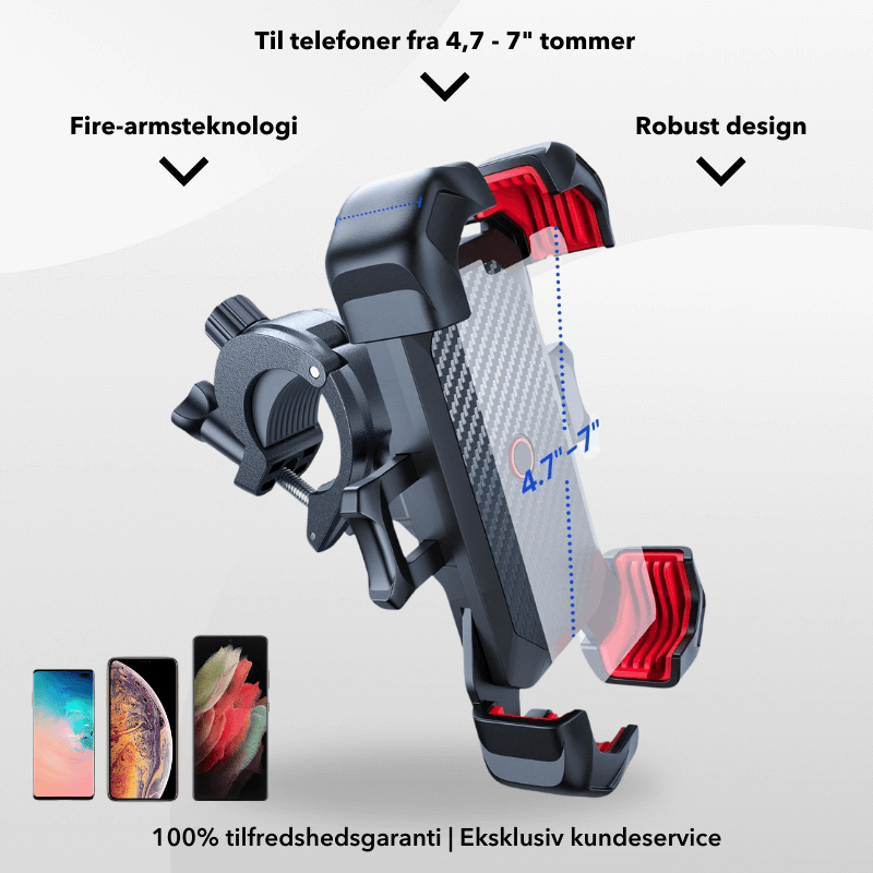 iRide™ - 360° Stødsikker Telefonholder